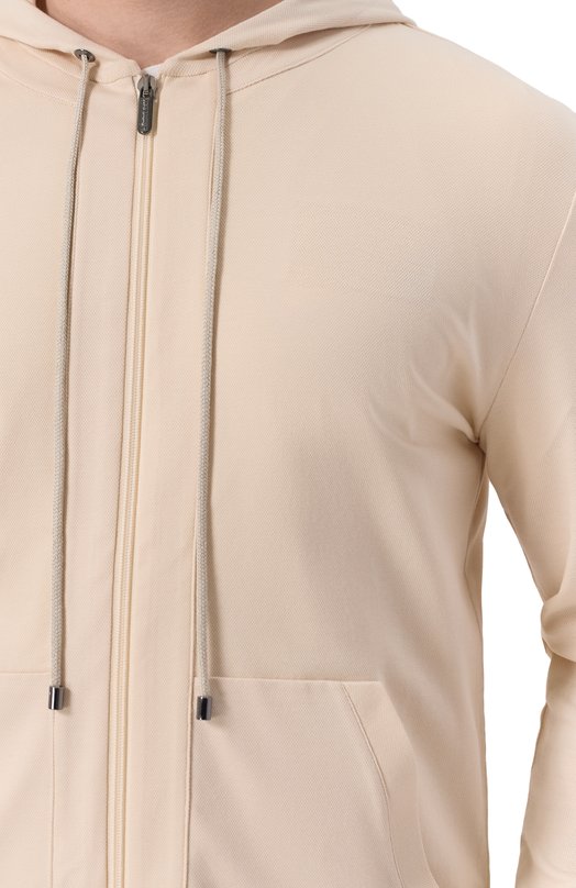 Хлопковая толстовка Zimmerli 1357-21144 Бежевый  1357-21144 Фото 5