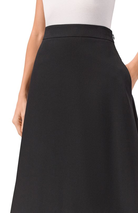 Шерстяная юбка Jil Sander J04MA0005/J40003 Чёрный  J04MA0005/J40003 Фото 5
