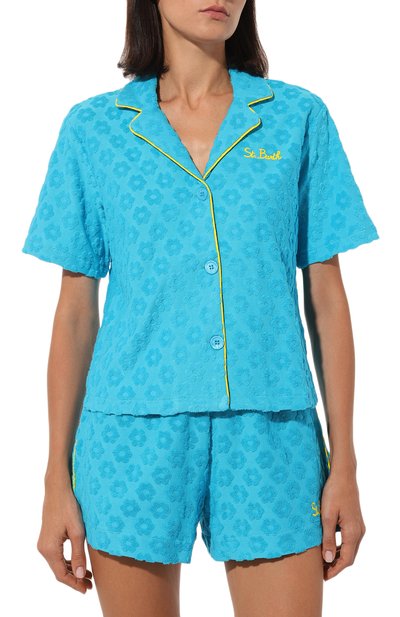 Хлопковая рубашка MC2 SAINT BARTH, арт. STBW/WHALE/05977D, фото 3