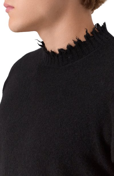 Кашемировый свитер UMA WANG черного цвета по цене 86850 руб., арт. UK7555, фото 5 Кашемировый свитер UMA WANG, арт. UK7555, фото 5