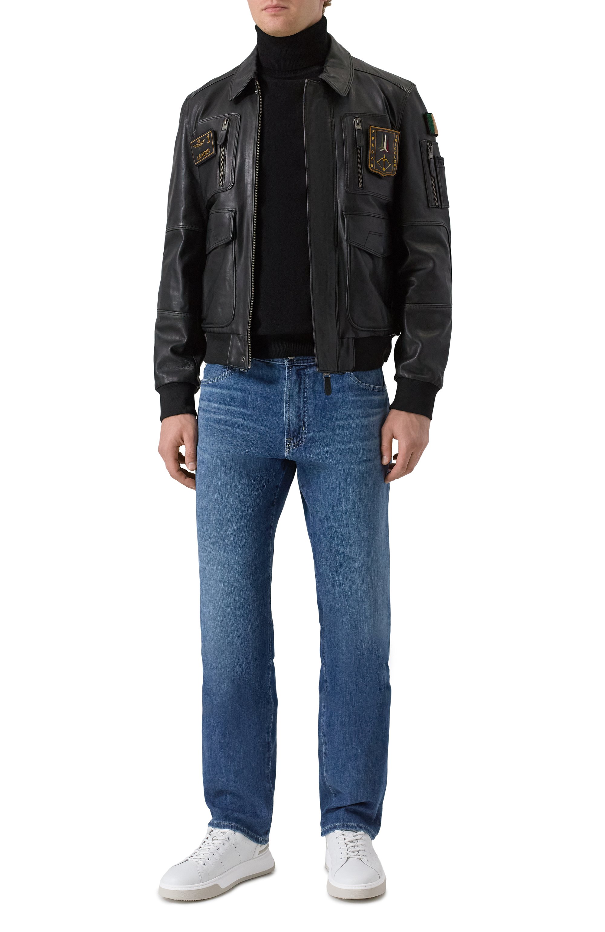 Кожаный бомбер AERONAUTICA MILITARE, арт. 251PN5046PL265, фото 2