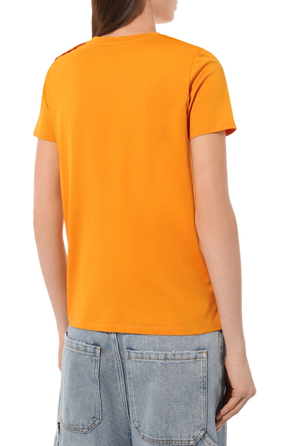 Хлопковая футболка BALMAIN, арт. AF1EF005BB02, фото 4