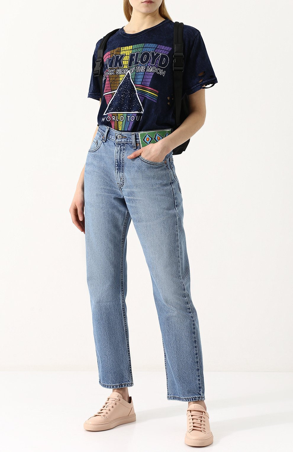 Укороченные джинсы прямого кроя с потертостями ICONS OF CALIFORNIA, арт. L505BT_PS1, фото 2