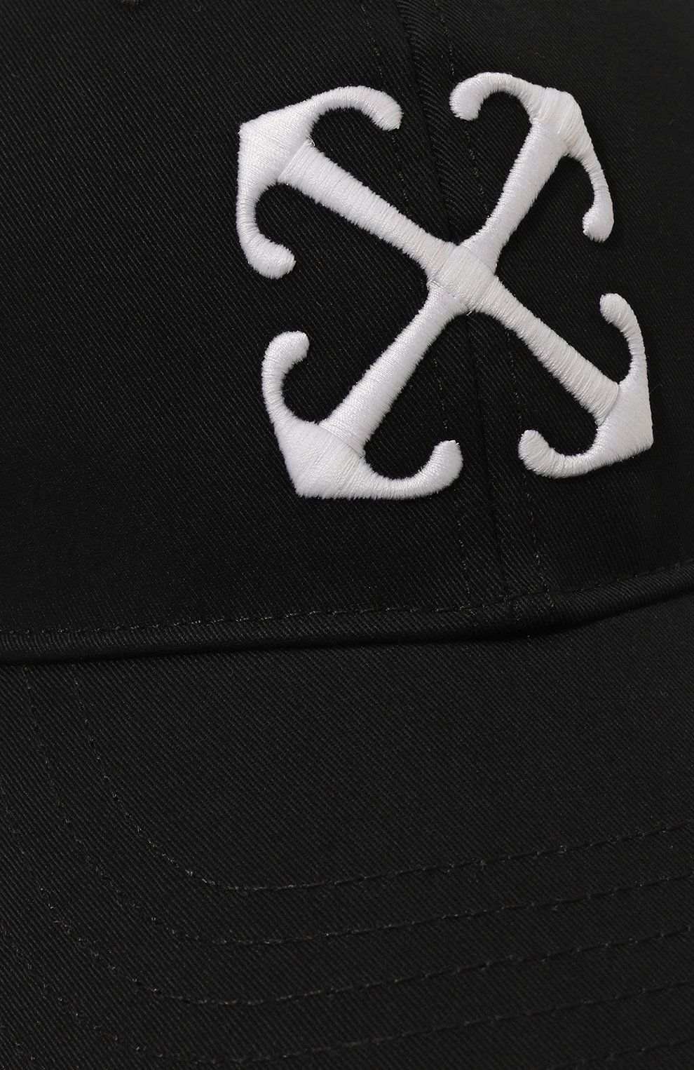 Хлопковая бейсболка OFF-WHITE, арт. 0MLB052C99FAB004, фото 4