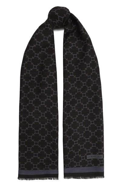 Мужской шарф из шерсти и шелка CORNELIANI, арт. 92B345-3829021