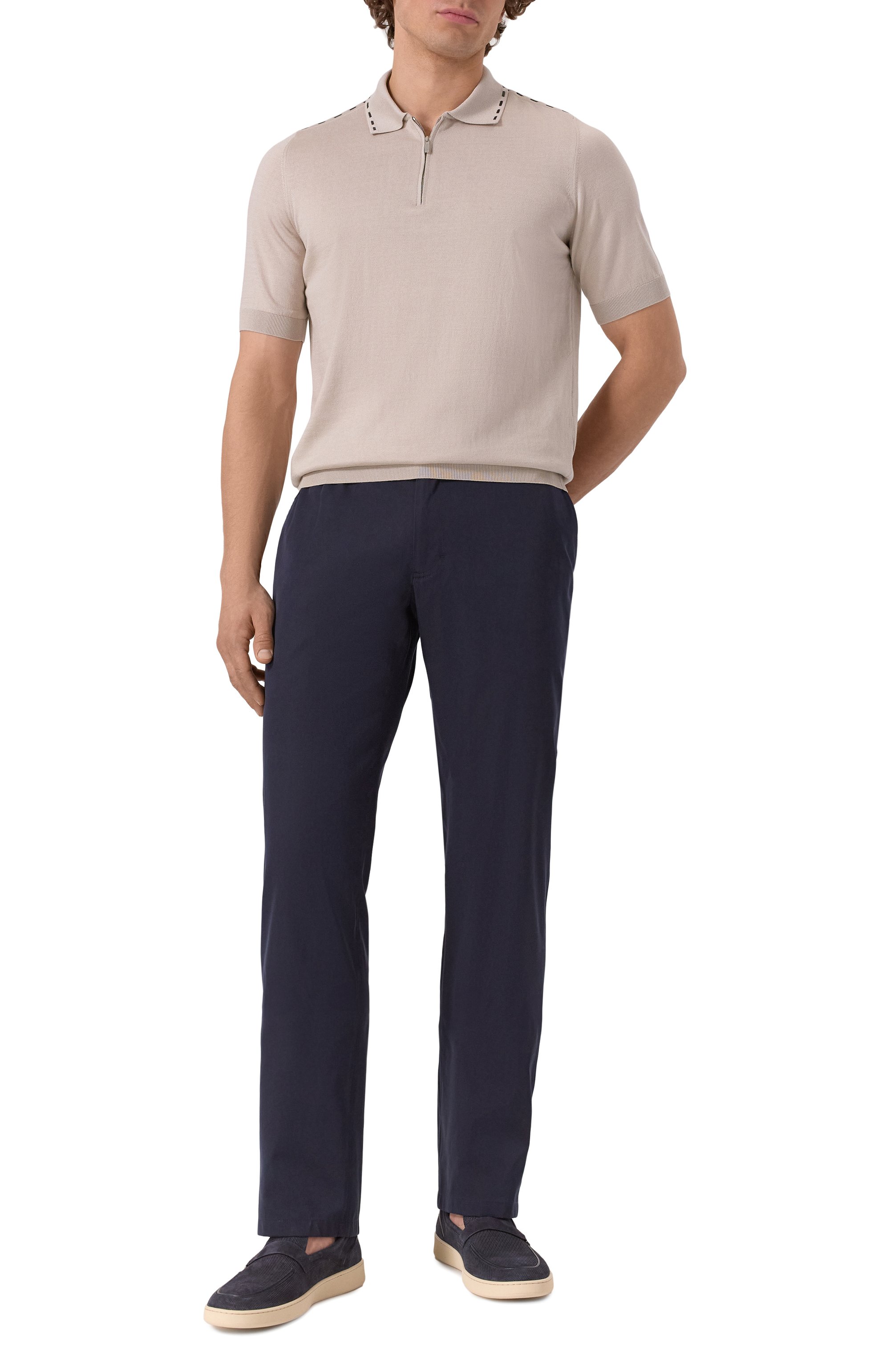 Поло из хлопка и шелка ZILLI, арт. KZP002M0144VRIS00, фото 2