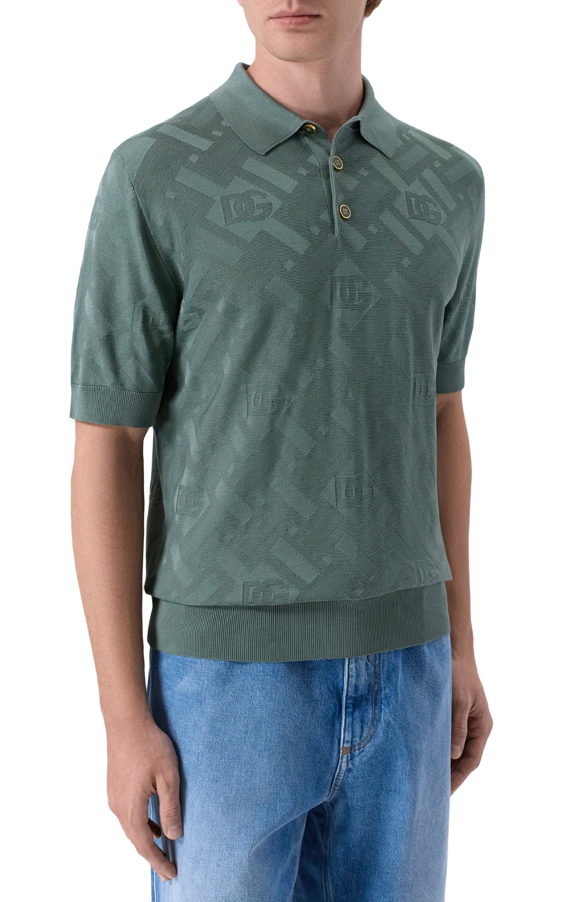 Шелковое поло DOLCE & GABBANA, арт. GXZ02T/JBS0C, фото 3