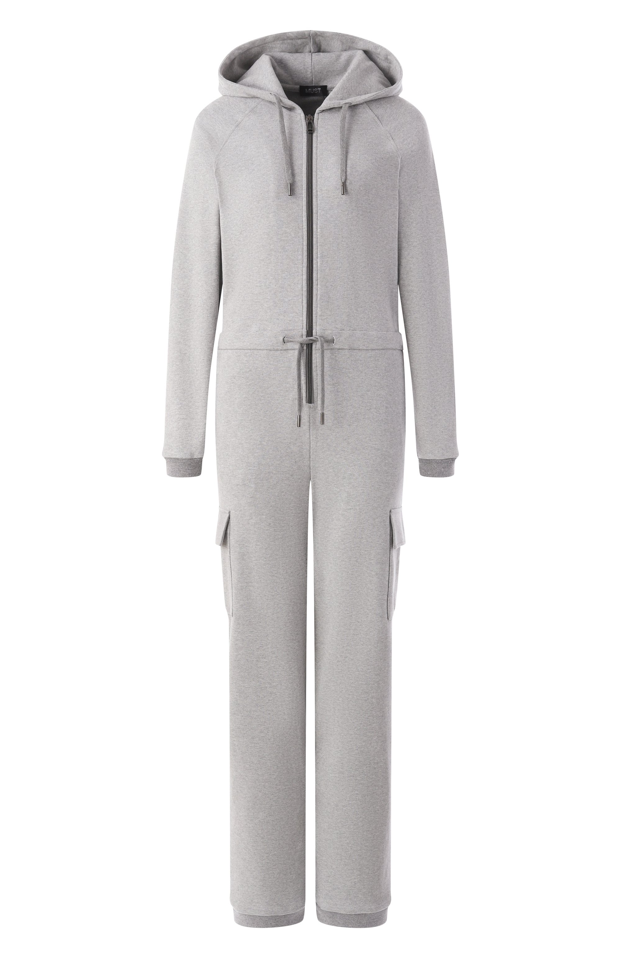 Хлопковый комбинезон MVST светло-серого цвета по цене 190500 руб., арт. 17W049/CT00, фото 1 Хлопковый комбинезон MVST, арт. 17W049/CT00, фото 1
