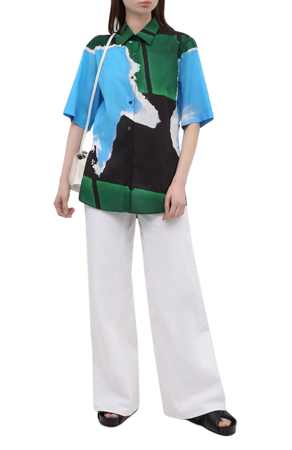 Хлопковая рубашка DRIES VAN NOTEN, арт. 211-10781-2063, фото 2