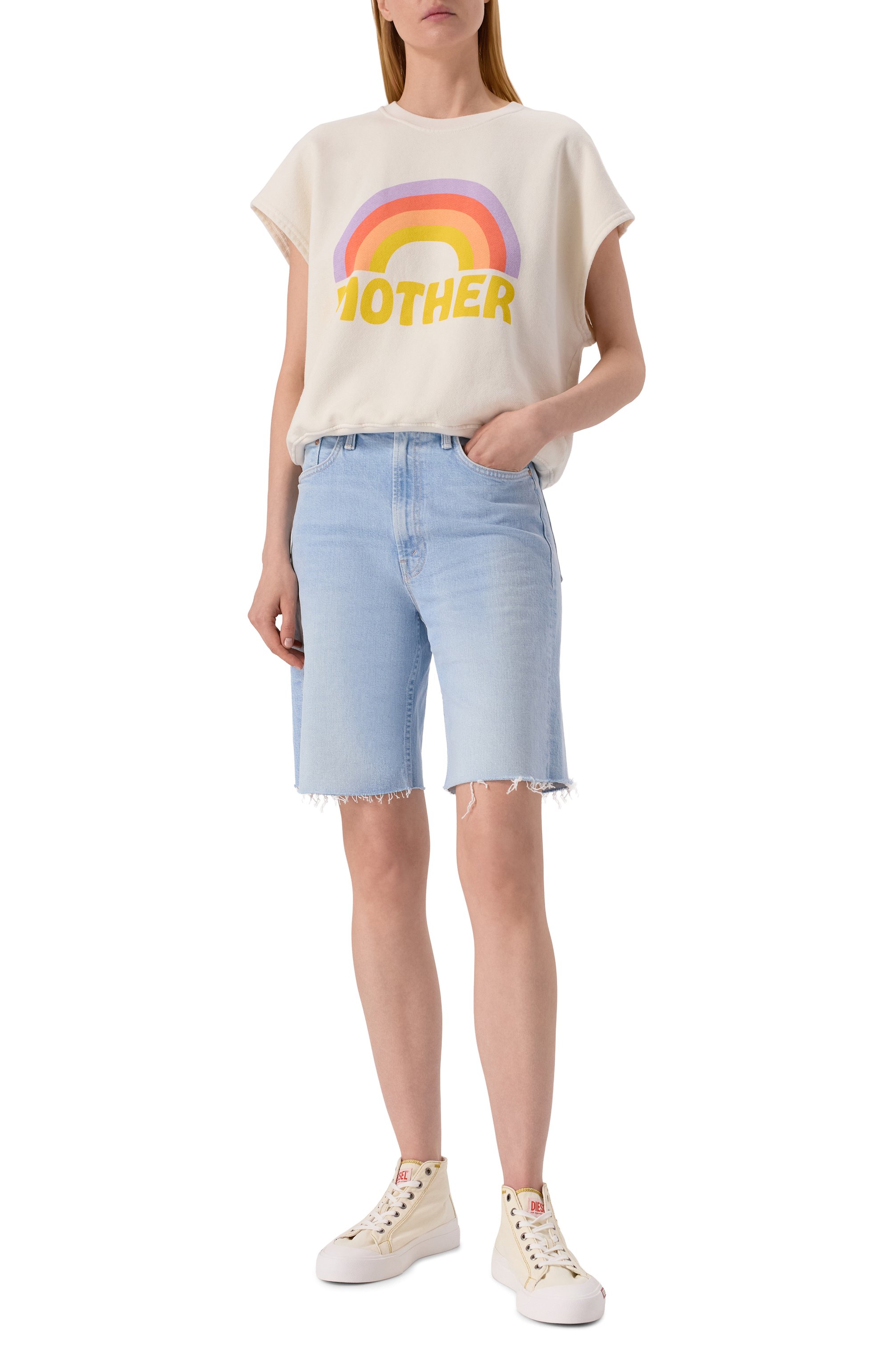 Джинсовые шорты MOTHER, арт. 4792-1422, фото 2