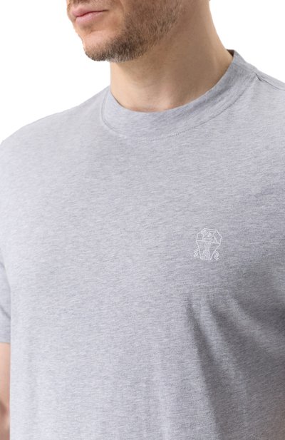 Хлопковая футболка BRUNELLO CUCINELLI, арт. M0B138440, фото 5