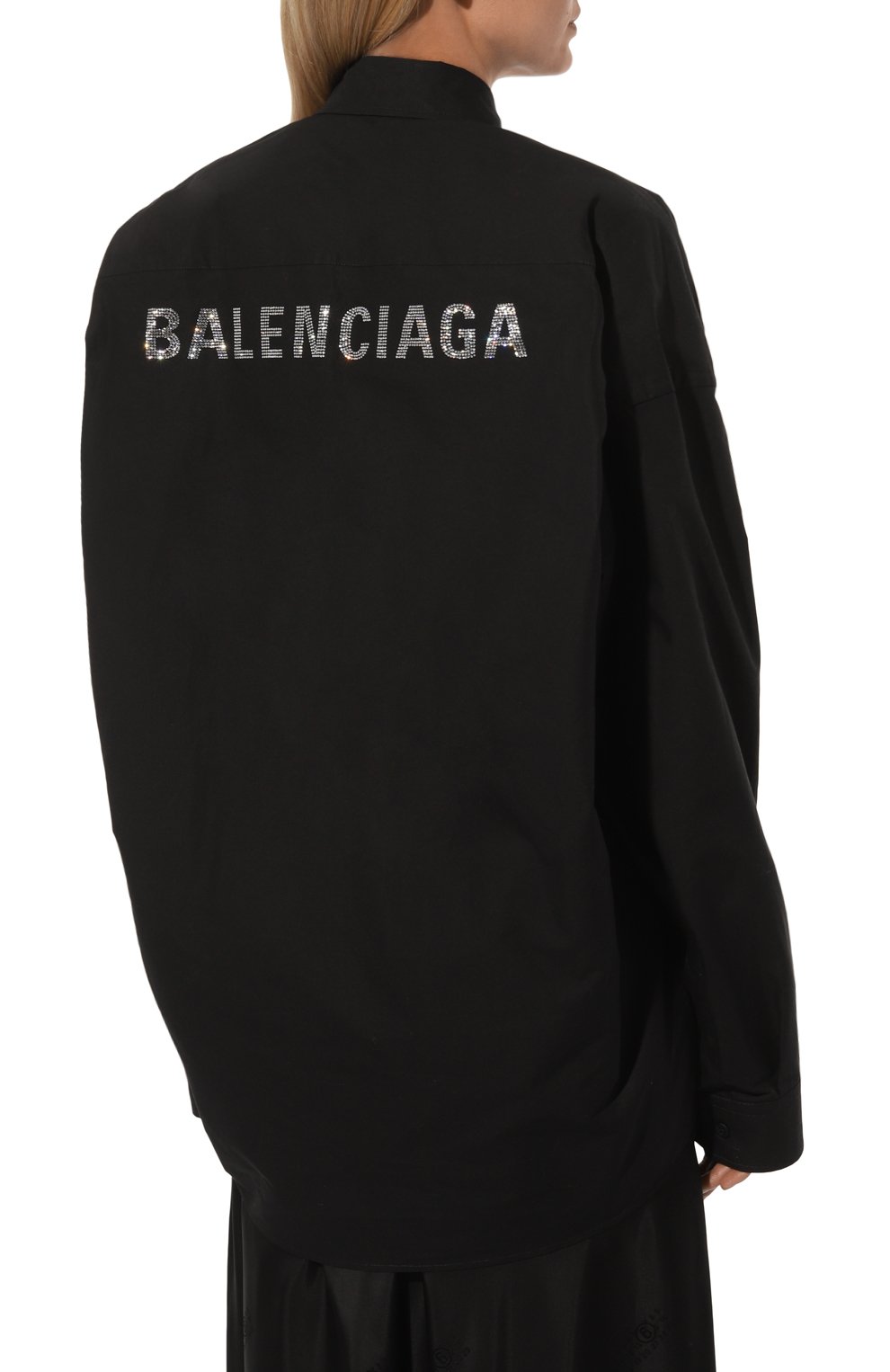 Хлопковая рубашка BALENCIAGA, арт. 773519/TNM60, фото 4