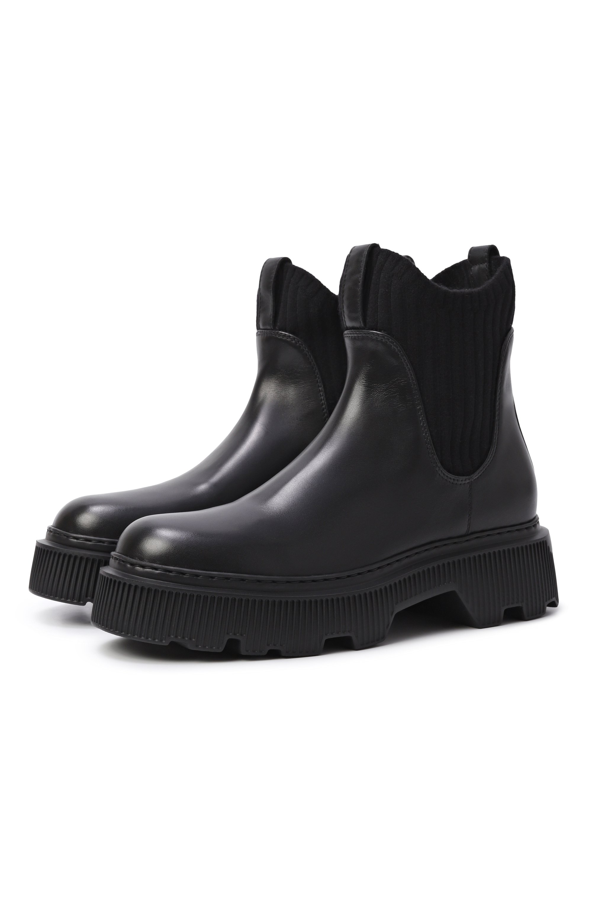 Кожаные челси SANTONI, арт. WTCG71705NERTDYL, фото 1