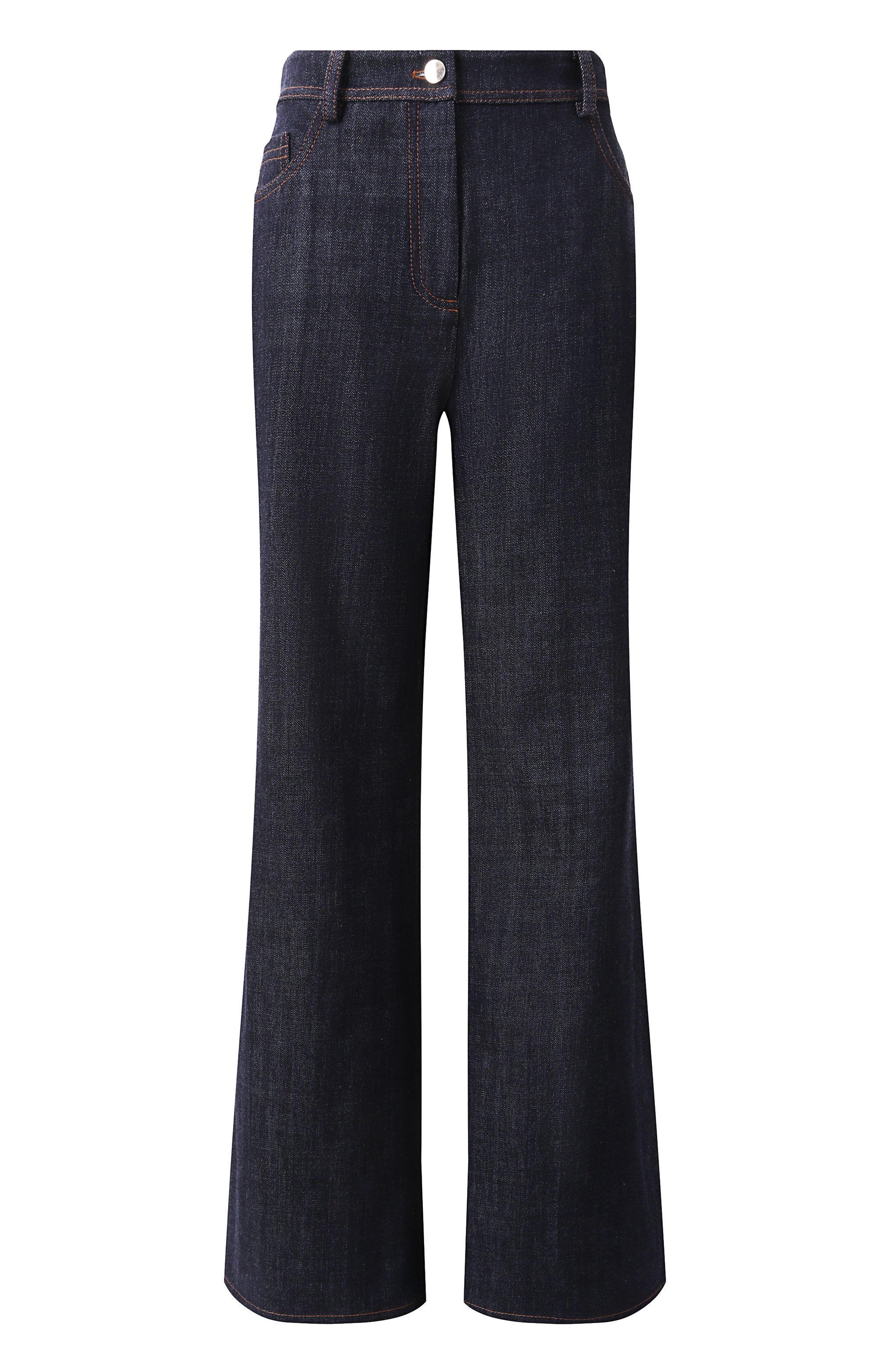 Джинсы ELIE SAAB синего цвета по цене 150500 руб., арт. P0054, фото 1 Джинсы ELIE SAAB, арт. P0054, фото 1