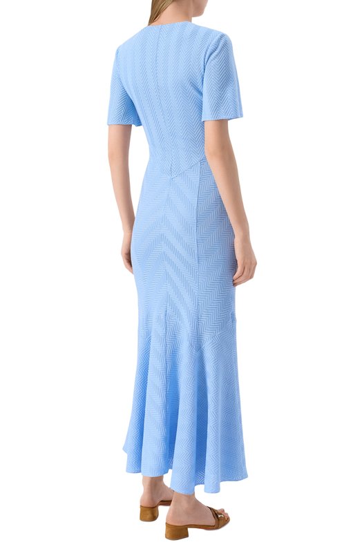 Платье из хлопка и вискозы Missoni DS25SG1J/BR00JC Голубой  DS25SG1J/BR00JC Фото 4