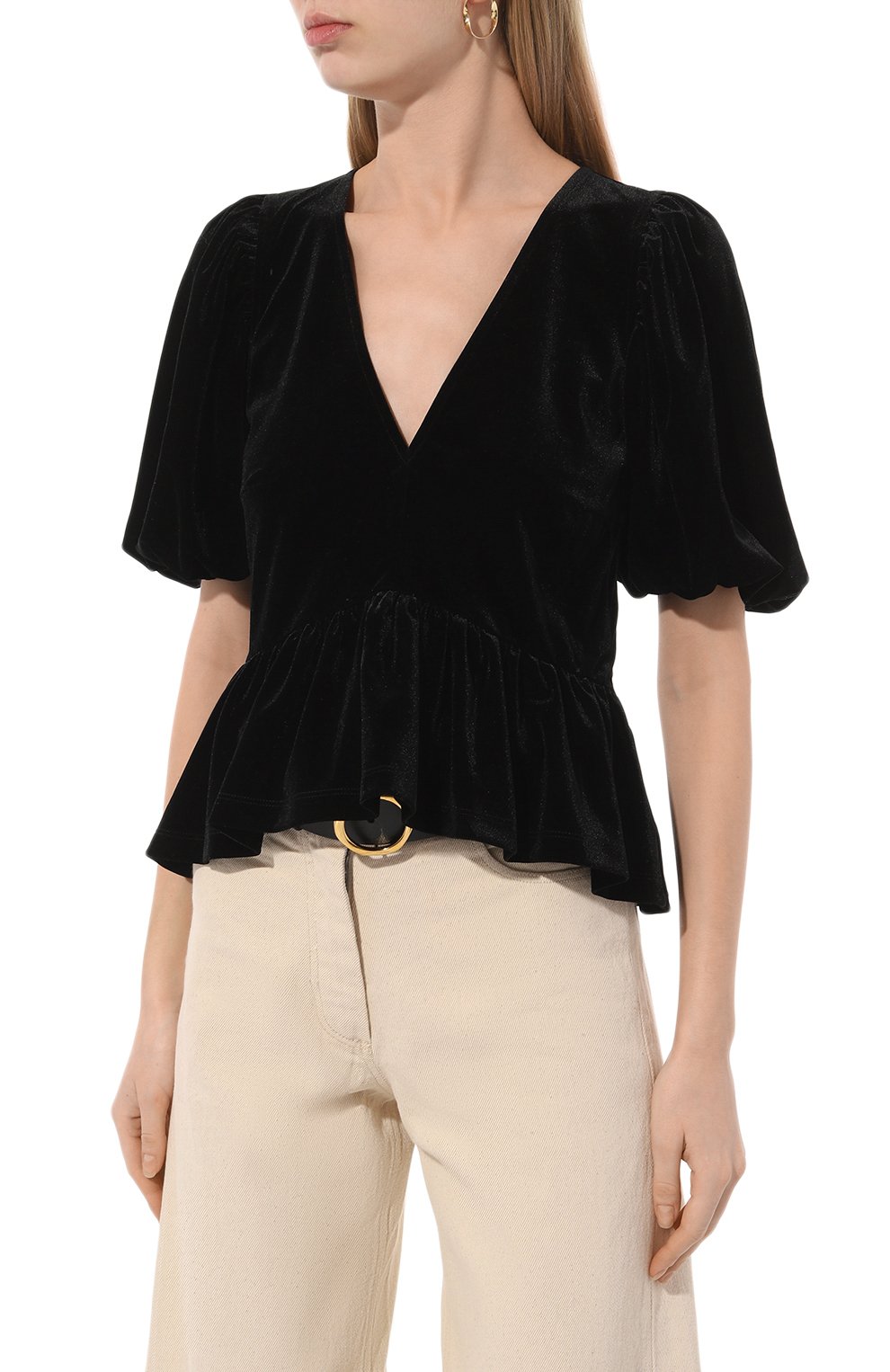 Бархатный топ GANNI, арт. T3835, фото 3