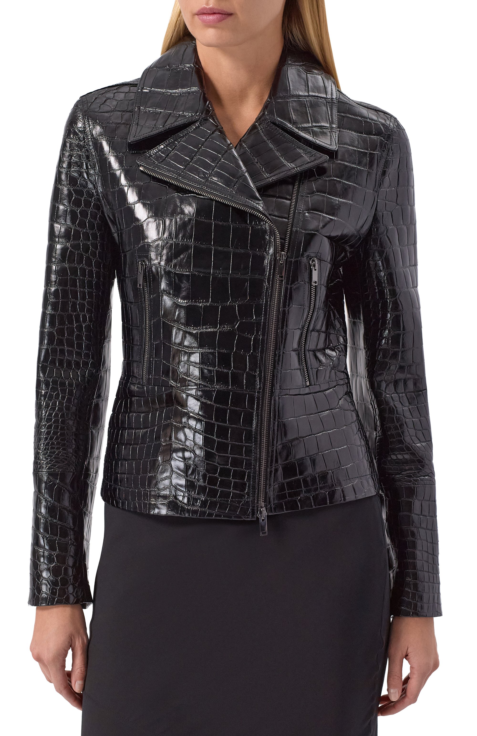 Куртка из кожи крокодила MVST, арт. EXBCK-Y439-2, фото 3