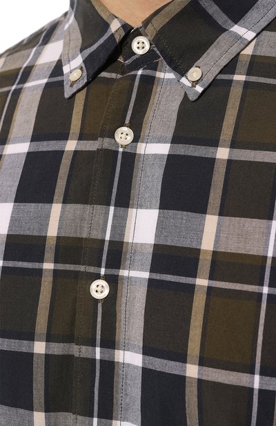 Хлопковая рубашка WOOLRICH темно-зеленого цвета по цене 17750 руб., арт. CFW0SI0100MRUT3344, фото 5 Хлопковая рубашка WOOLRICH, арт. CFW0SI0100MRUT3344, фото 5