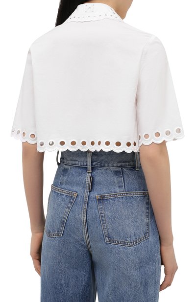 Хлопковая блузка REDVALENTINO, арт. VR0AA02S/5TC, фото 4