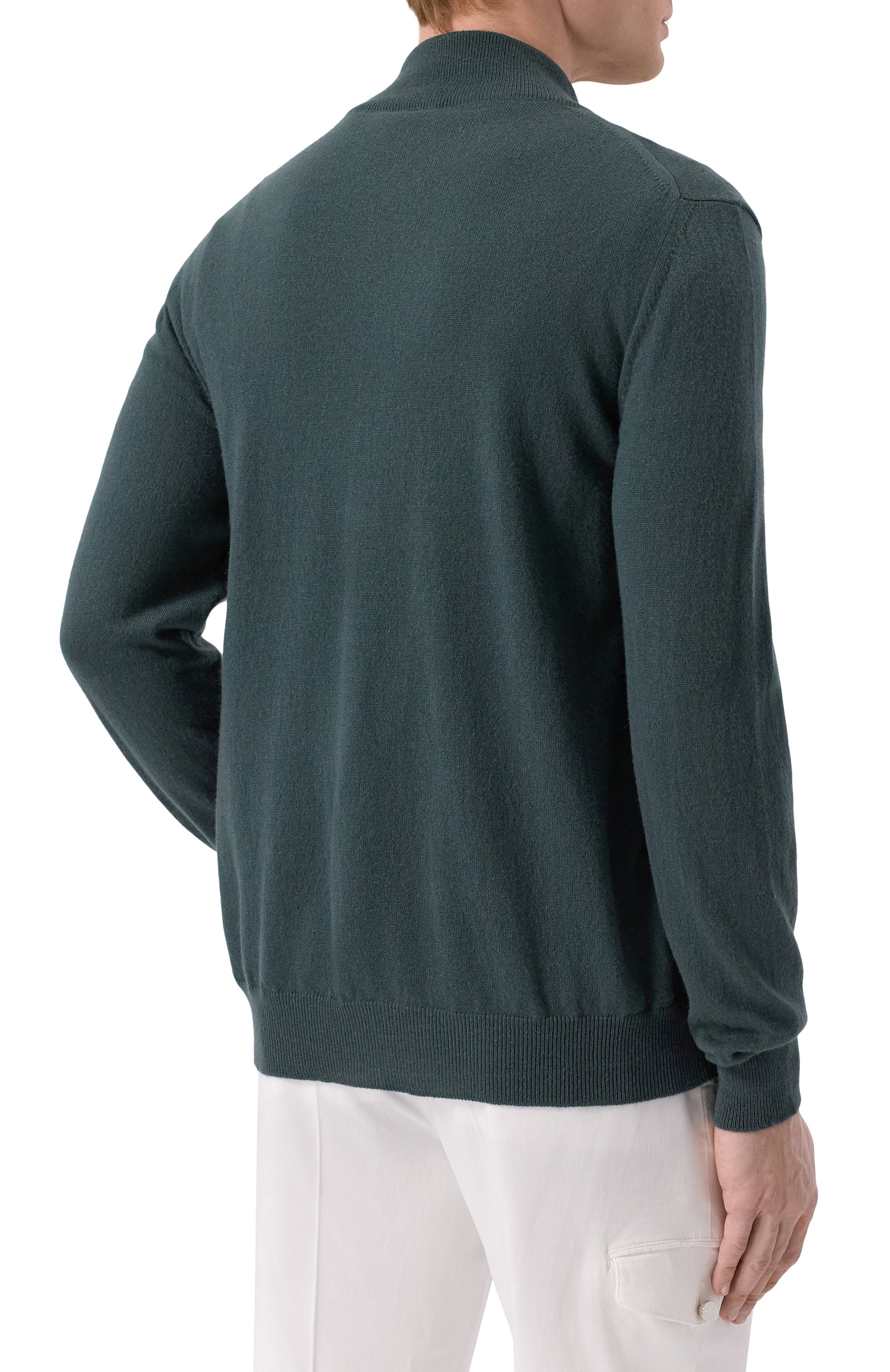 Кашемировый кардиган KITON темно-зеленого цвета по цене 270000 руб., арт. UMK1509K325, фото 4 Кашемировый кардиган KITON, арт. UMK1509K325, фото 4