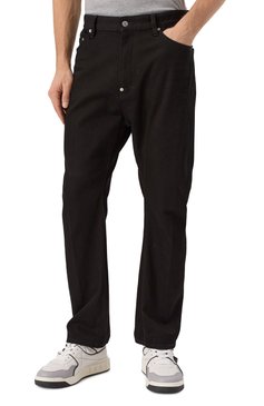 Мужские джинсы london bro DSQUARED2 черного цвета, арт. S79LA0088/S30564 | Фото 3 (Длина (брюки, джинсы): Стандартные; Материал внешний: Хлопок, Деним; Кросс-КТ: Деним; Стили: Гранж, Повседневный; Автоматизация ТО: Проставлено; Силуэт М (брюки): Широкие; Автоматизация состава: Проставлено)