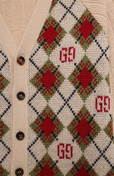 Шерстяной кардиган GUCCI, арт. 653643/XKBWI, фото 3