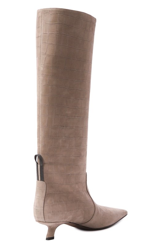 Сапоги из нубука Brunello Cucinelli MZDCC3057P Бежевый  MZDCC3057P Фото 5
