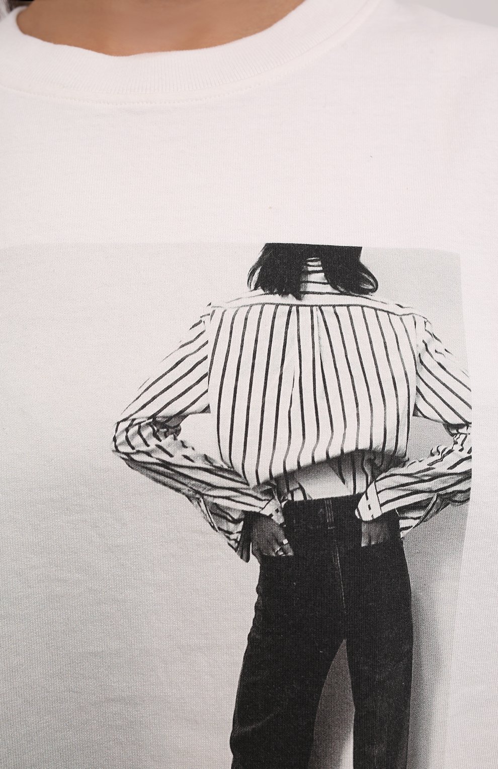 Хлопковая футболка VICTORIA BECKHAM, арт. 1521JTS002817C, фото 5