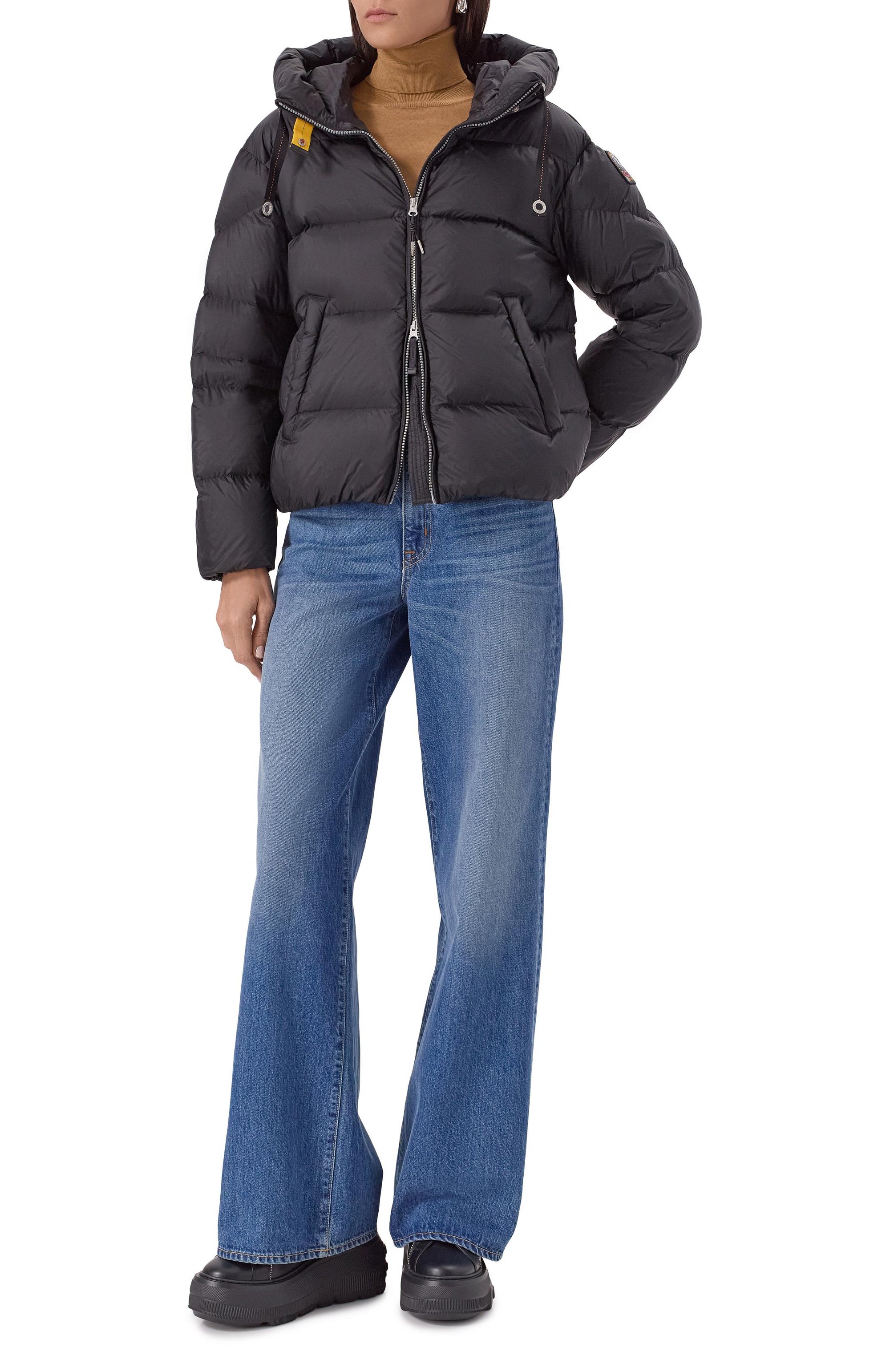 Пуховик PARAJUMPERS черного цвета по цене 86000 руб., арт. 25WMPWPUHY32, фото 2 Пуховик PARAJUMPERS, арт. 25WMPWPUHY32, фото 2