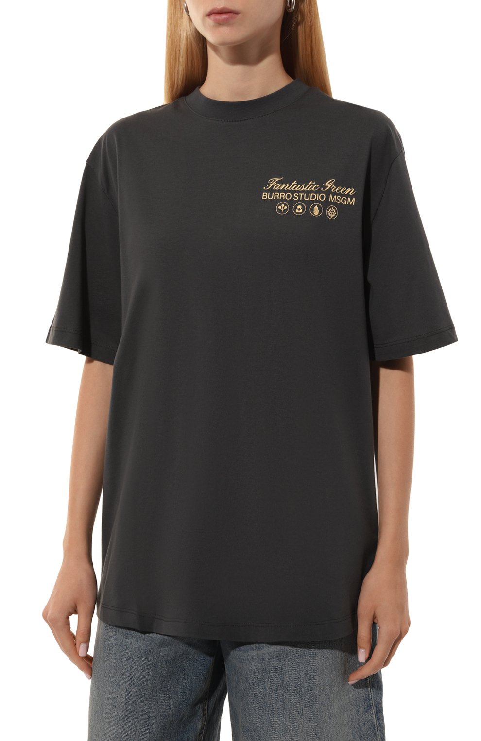 Хлопковая футболка MSGM, арт. 3746MM03/247791, фото 3