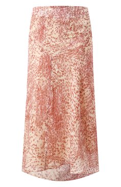 Женская юбка из шелка и вискозы ISABEL MARANT разноцветного цвета, арт. 25PJU0080FB/C1J06I | Фото 1 (Материал внешний: Вискоза, Шелк; Материал сплава: Проставлено; Длина Ж (юбки, платья, шорты): Миди; Драгоценные камни: Проставлено; Стили: Кэжуэл)