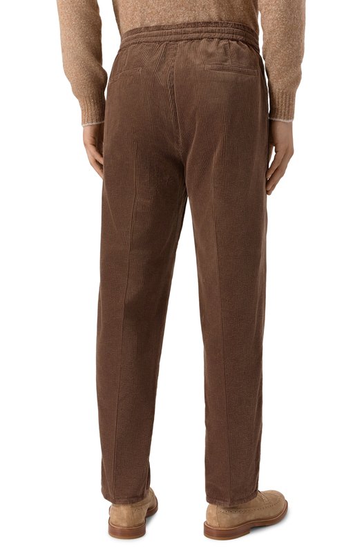 Вельветовые брюки Brunello Cucinelli M280UE1710 Коричневый  M280UE1710 Фото 4