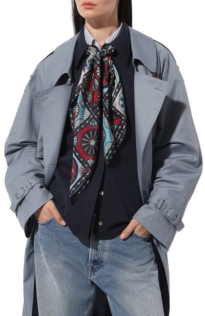 Шелковый платок византийский орнамент GOURJI, арт. T21VISRD7R/1, фото 2