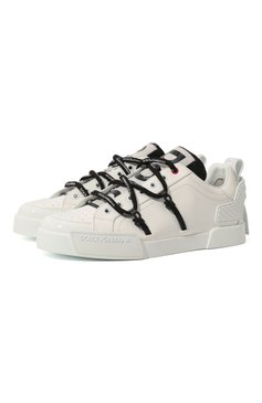 Кожаные кеды portofino DOLCE & GABBANA, арт. CS1783/AJ986, фото 1