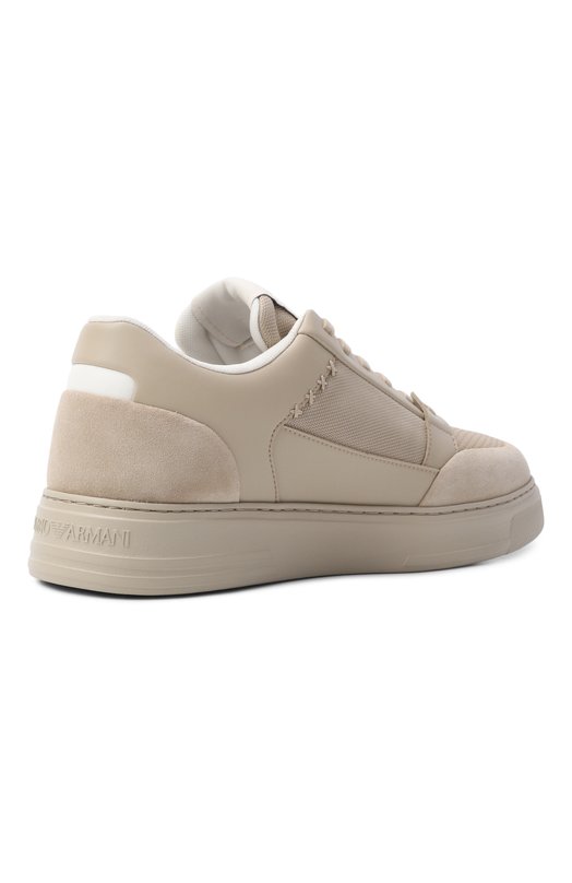 Комбинированные кеды Emporio Armani EM004836/AF24321 Бежевый  EM004836/AF24321 Фото 4