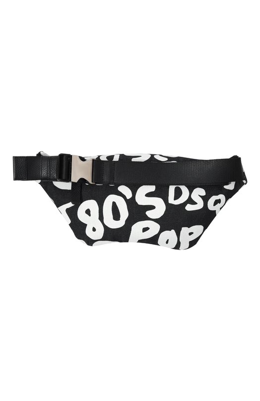 Текстильная поясная сумка Dsquared2 BBM0065 Чёрно-белый  BBM0065 Фото 6