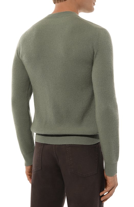 Кашемировый свитер Piacenza Cashmere 1733 12145 Зелёный  12145 Фото 4