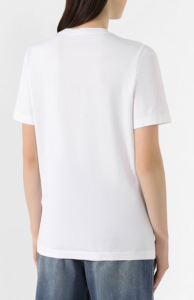 Хлопковая футболка DSQUARED2 белого цвета по цене 19800 руб., арт. S75GD0082/S22844, фото 4 Хлопковая футболка DSQUARED2, арт. S75GD0082/S22844, фото 4