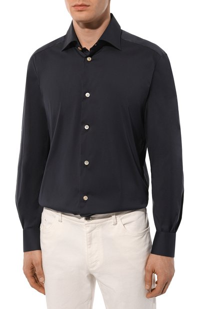 Хлопковая сорочка KITON, арт. UCIH0909506, фото 4