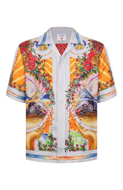 Мужская шелковая рубашка CASABLANCA, арт. U-MS25-SH-003-05