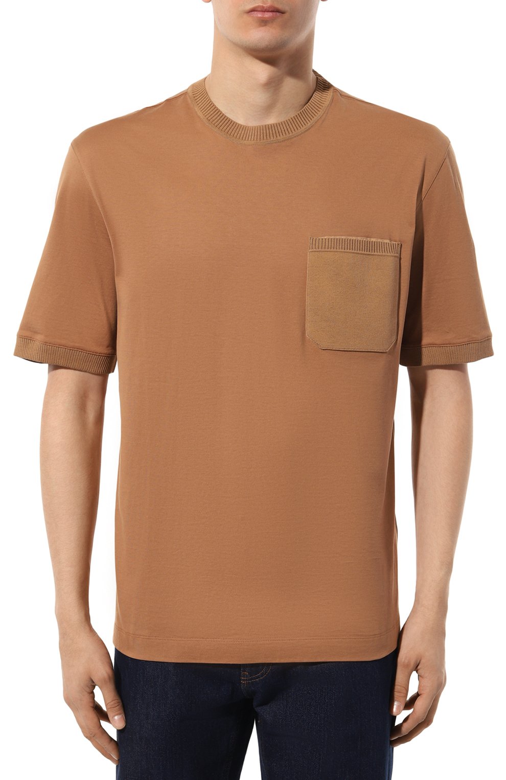 Хлопковая футболка ZEGNA, арт. UD379A7/D715, фото 3