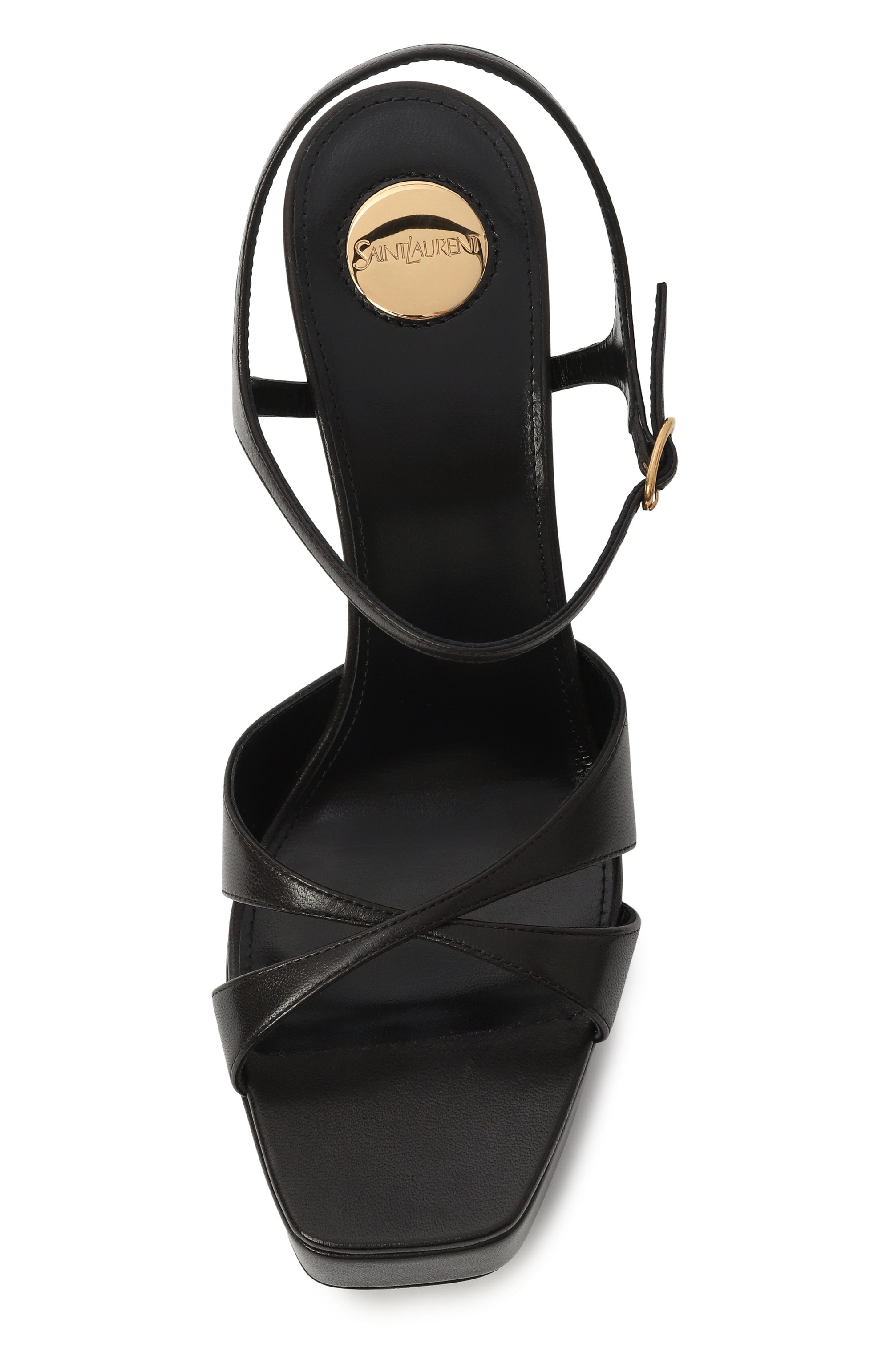 Кожаные босоножки debbie 85 SAINT LAURENT, арт. 825303/AADF0, фото 6