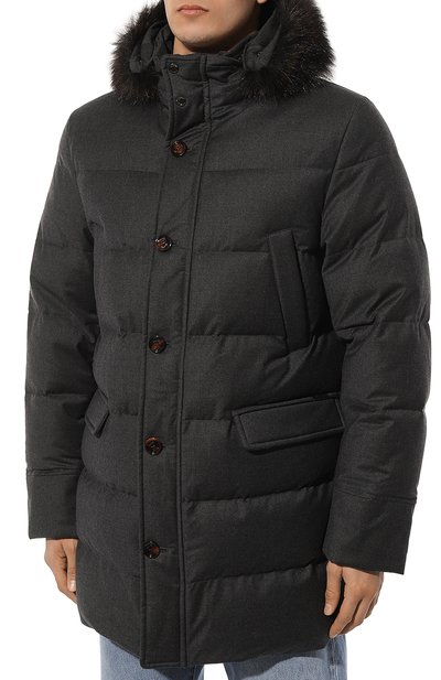 Пуховик barbieri-ll с отделкой из енота MOORER, арт. IREIBRA-LL_SET, фото 3