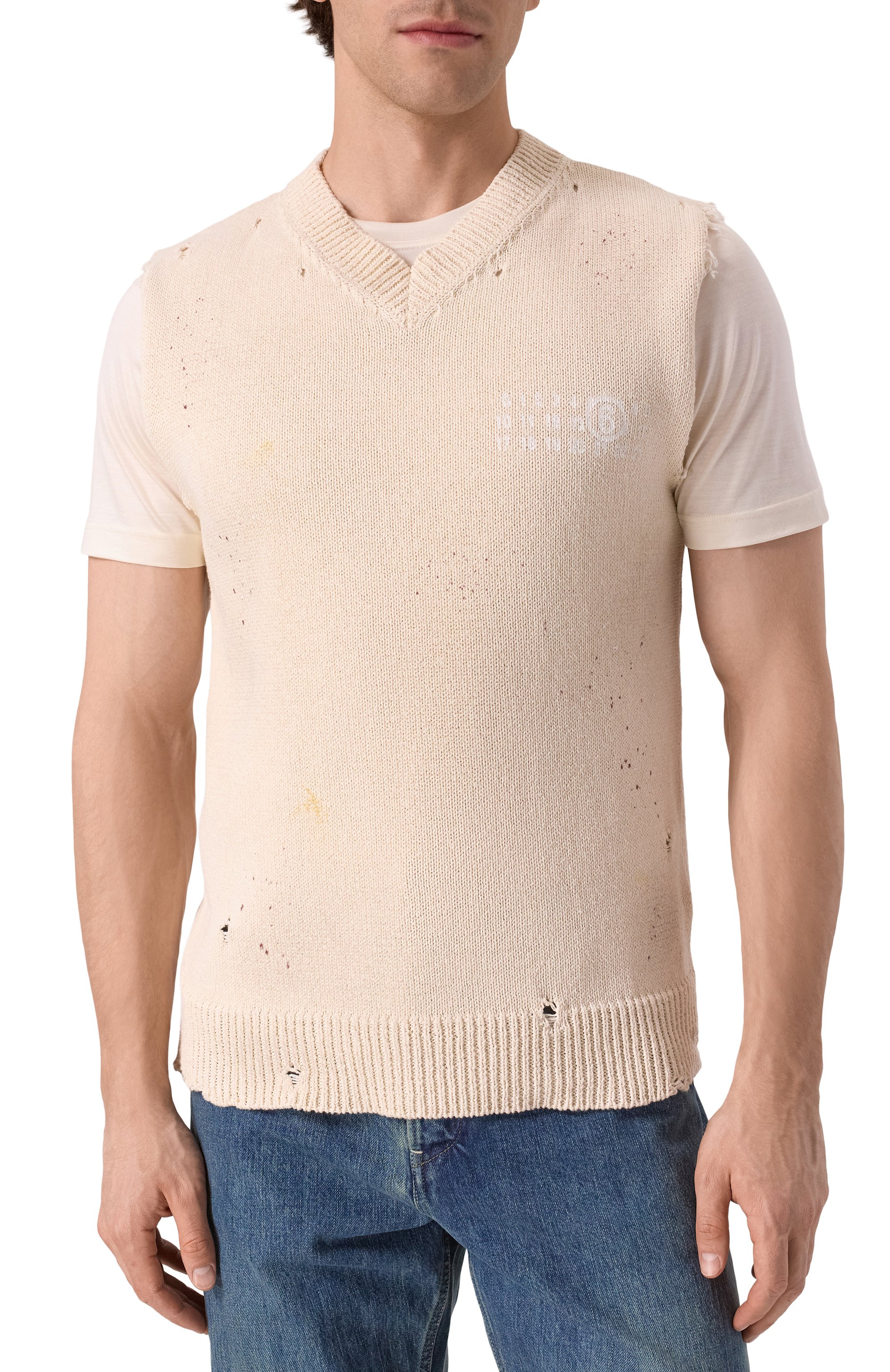 Хлопковый жилет MM6, арт. SH2FB0014/M13123, фото 3