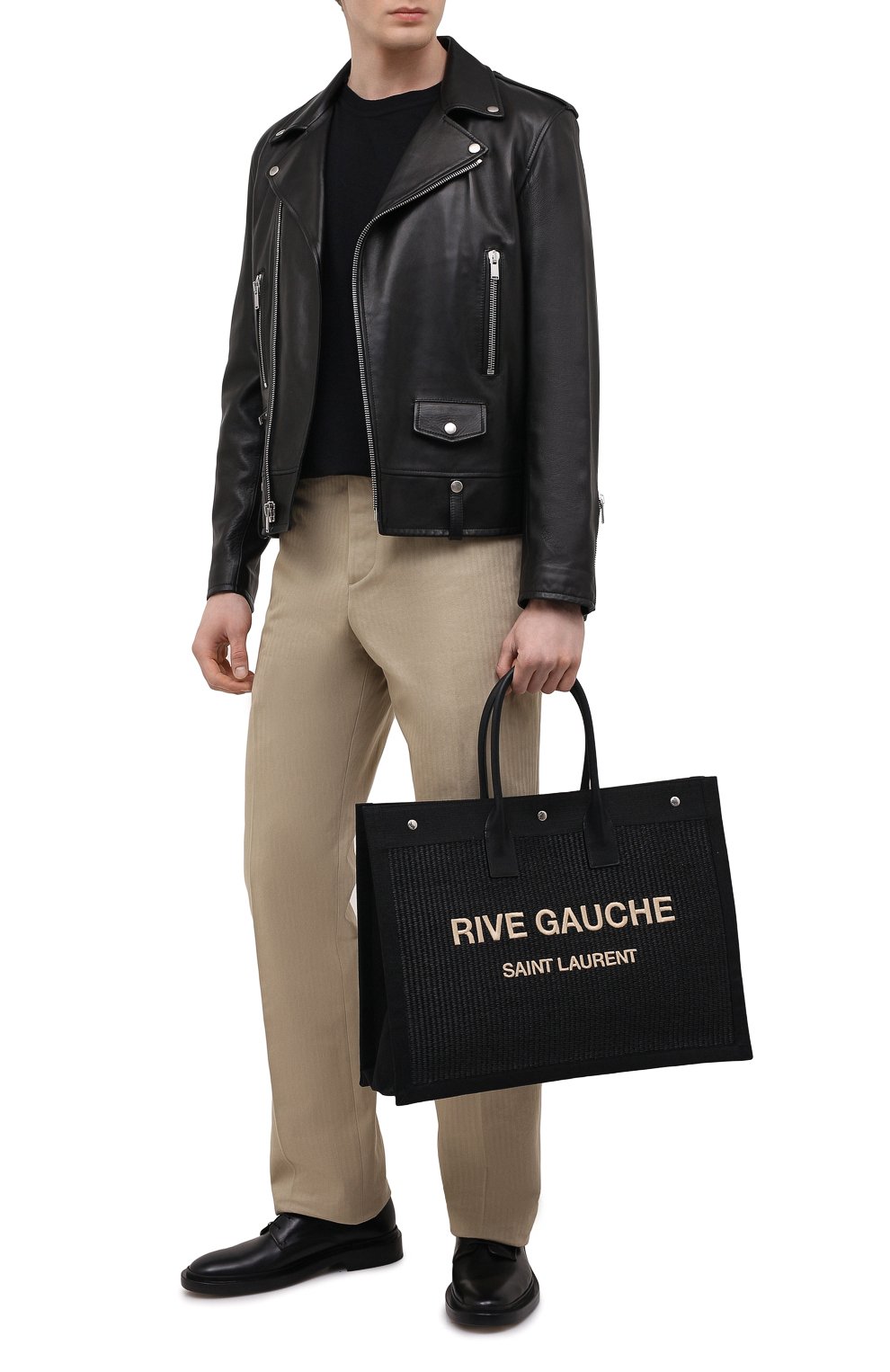 Текстильная сумка-шопер rive gauche large SAINT LAURENT, арт. 509415/2M21E, фото 2