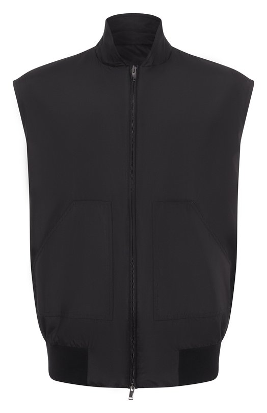 Шелковый жилет MVST VEST. Чёрный VEST.