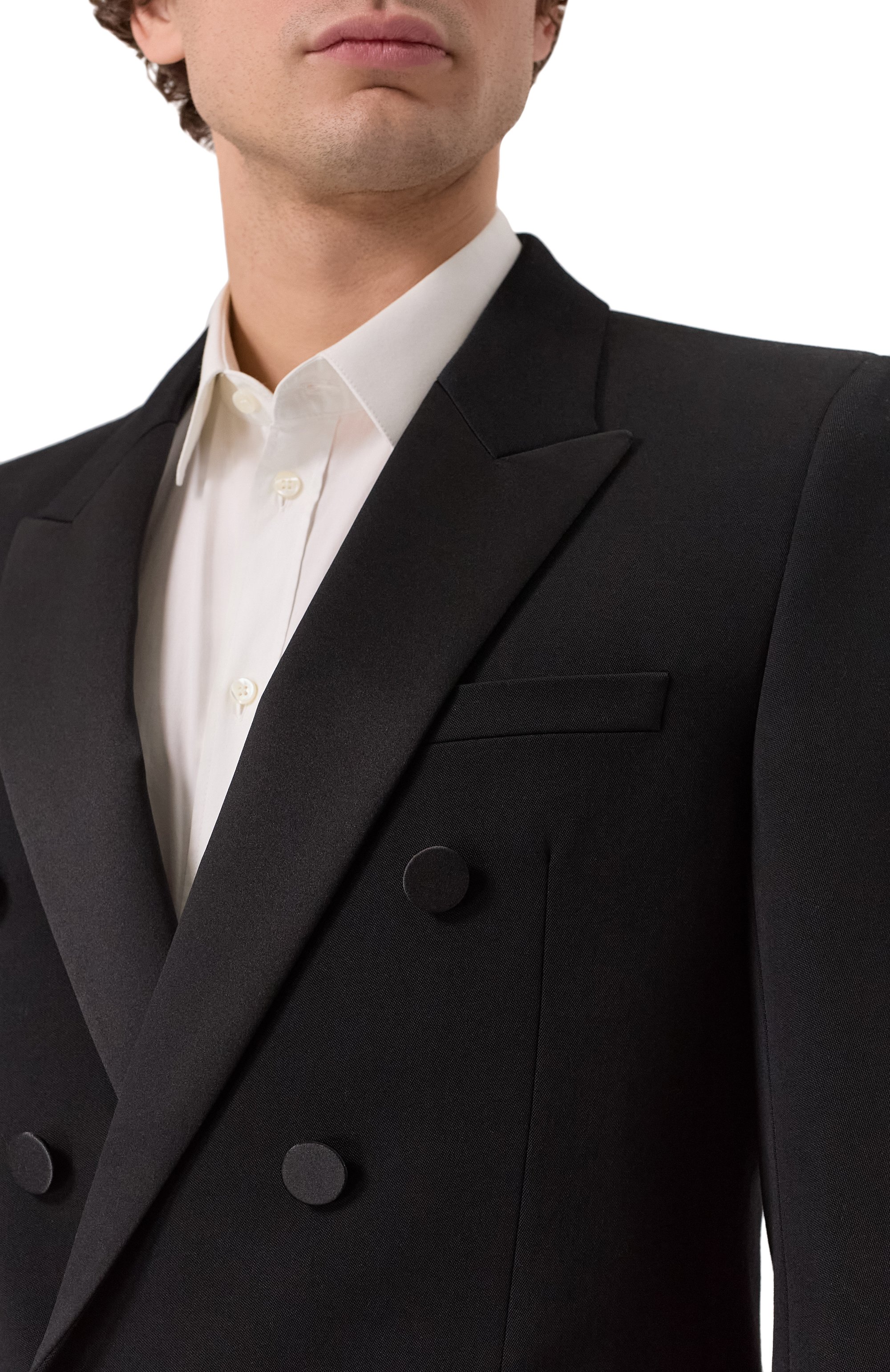 Шерстяной смокинг SAINT LAURENT, арт. 821762/Y7E63, фото 5