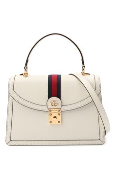 Женская сумка ophidia GUCCI белого цвета, арт. 651055/DJ2DX | Фото 6 (Сумки-технические: Сумки через плечо, Сумки top-handle; Материал: Натуральная кожа; Региональные ограничения белый список (Axapta Mercury): RU; Материал сплава: Проставлено; Ремень/цепочка: На ремешке; Драгоценные камни: Проставлено; Размер: small)