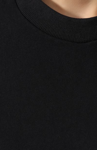 Хлопковая футболка HELMUT LANG черного цвета по цене 13700 руб., арт. J01DW516, фото 5 Хлопковая футболка HELMUT LANG, арт. J01DW516, фото 5