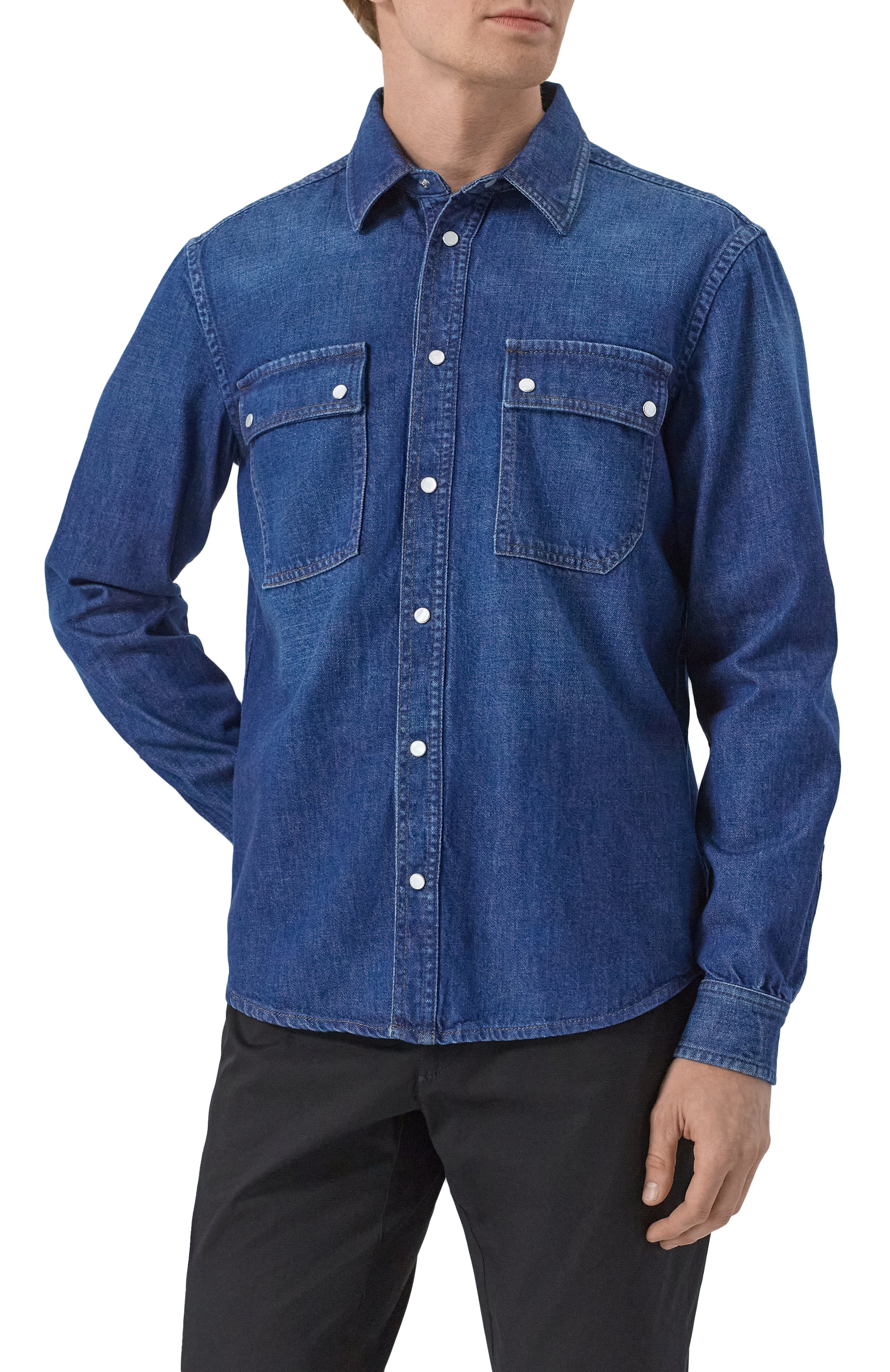 Джинсовая рубашка ZILLI, арт. JPS002M010010001S, фото 3